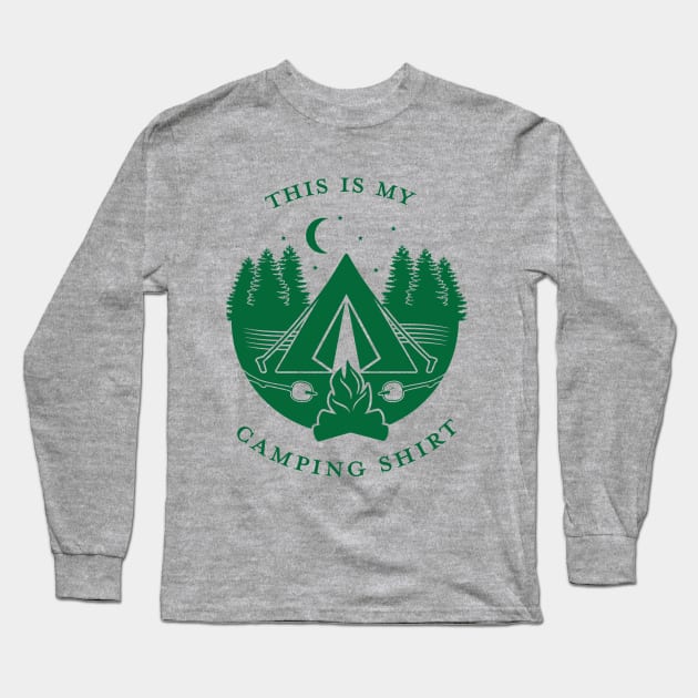 This is my camping T-shirt Long Sleeve T-Shirt by upursleeve